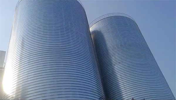 盂县2座混凝土高架卷板仓